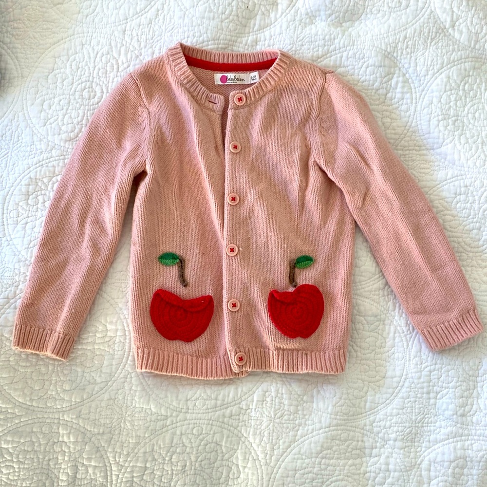 Baby boden apple cardigan